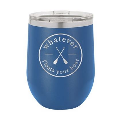 Whatever Floats Your Boat Royal Blue 12oz Insulated Tumbler