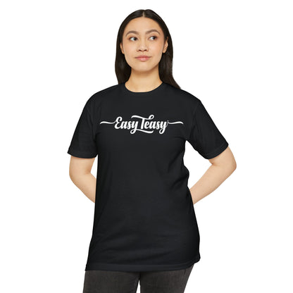 EasyTeasy Logo Classic Black Tee — Plain Unisex Jersey T-Shirt