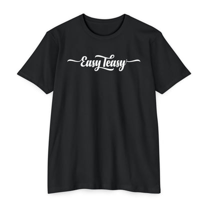 EasyTeasy Logo Classic Black Tee — Plain Unisex Jersey T-Shirt