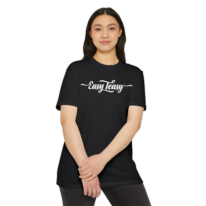 EasyTeasy Logo Classic Black Tee — Plain Unisex Jersey T-Shirt